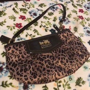Coach Sateen wristlet